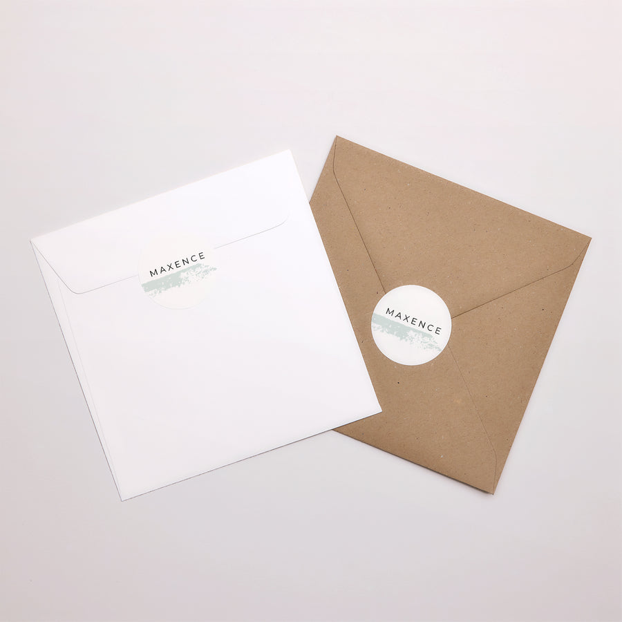 Sticker Naissance Rond Menthe Douce photo