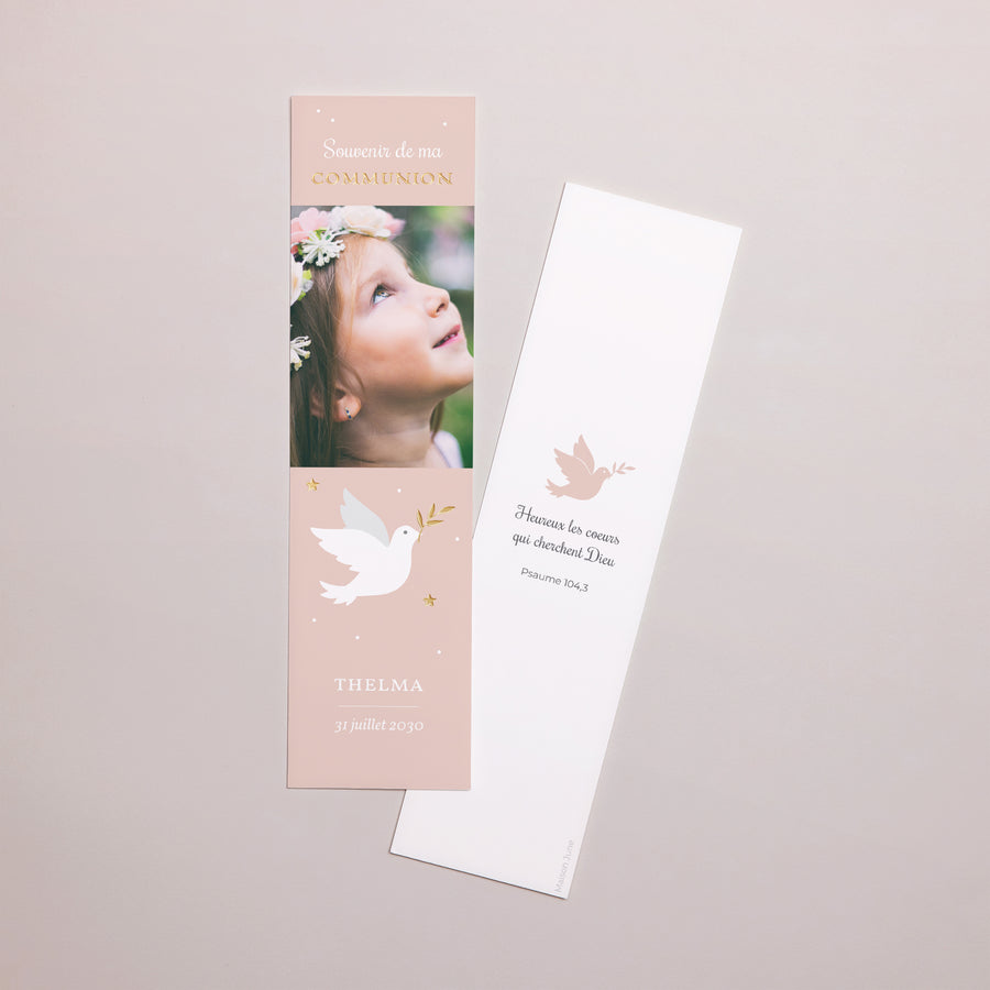 Marque-page Communion Marque-page Holy Spirit Rose photo