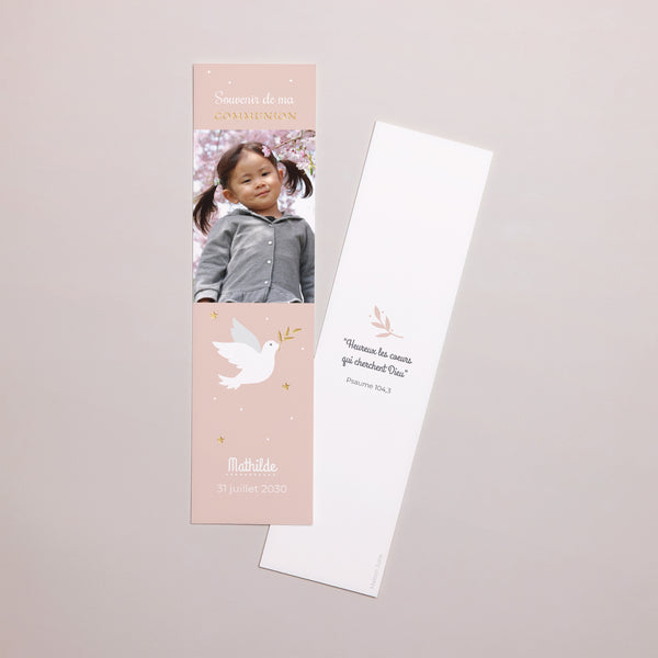 Marque-page Communion Marque-page Annonciatrice de paix photo