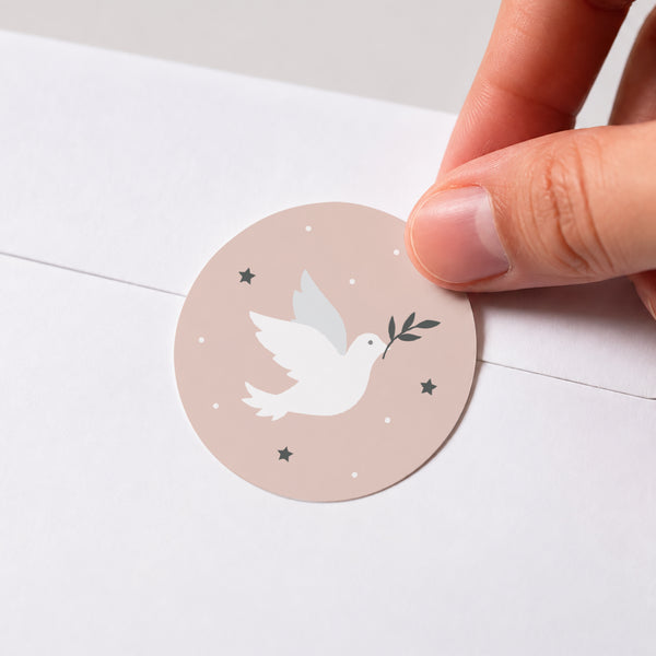 Sticker Communion Rond Annonciatrice de paix photo