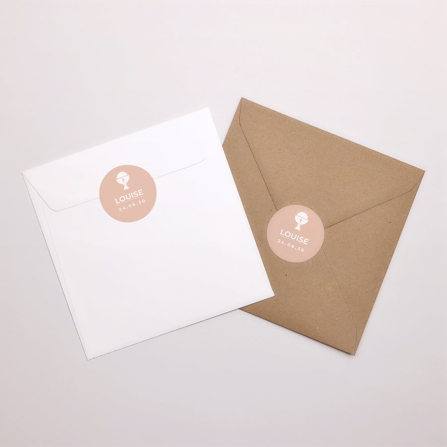 Sticker Communion Rond Calice photo