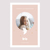 Panneau bienvenue Baptême Portrait 60 x 90 cm Colombe rose photo N° 2