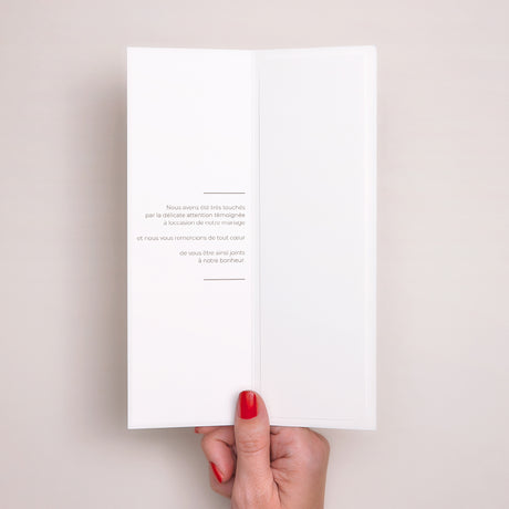 Remerciements Mariage Marque-page photo Constantinopolis