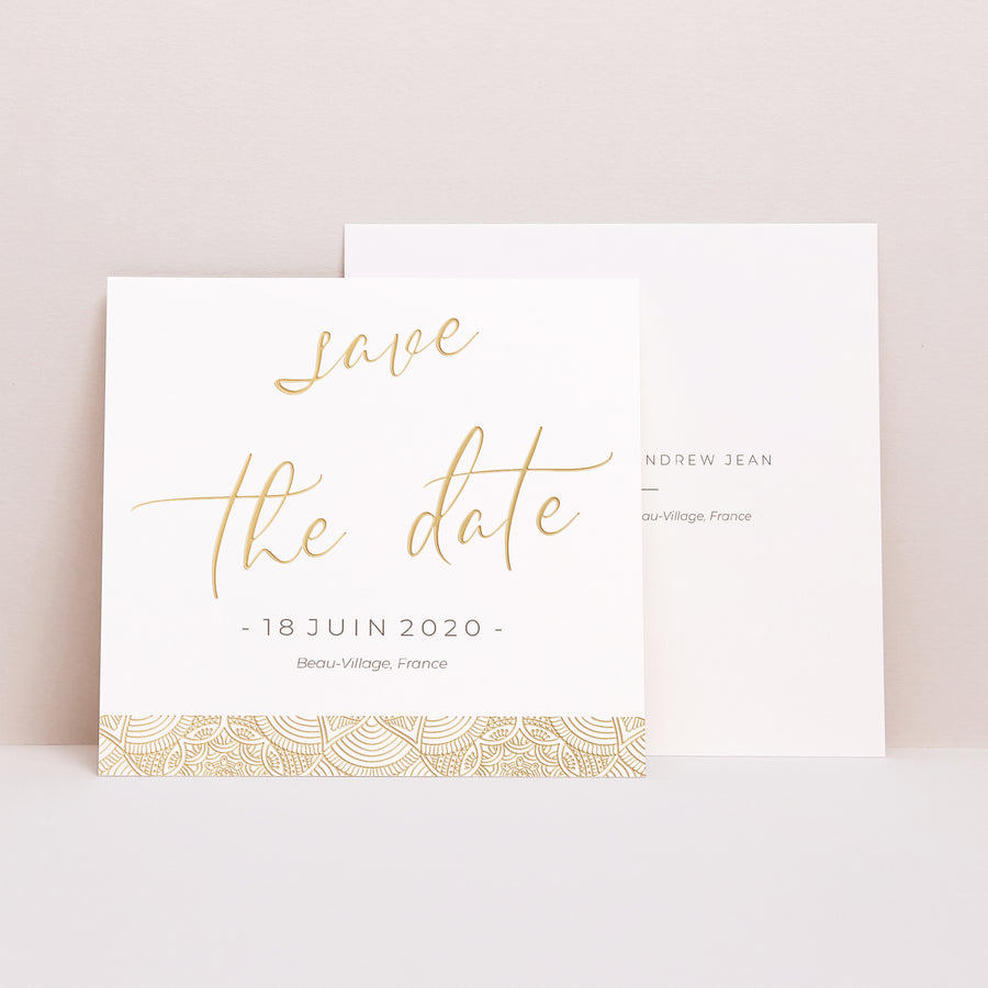 Save the date Mariage Carré Constantinopolis photo