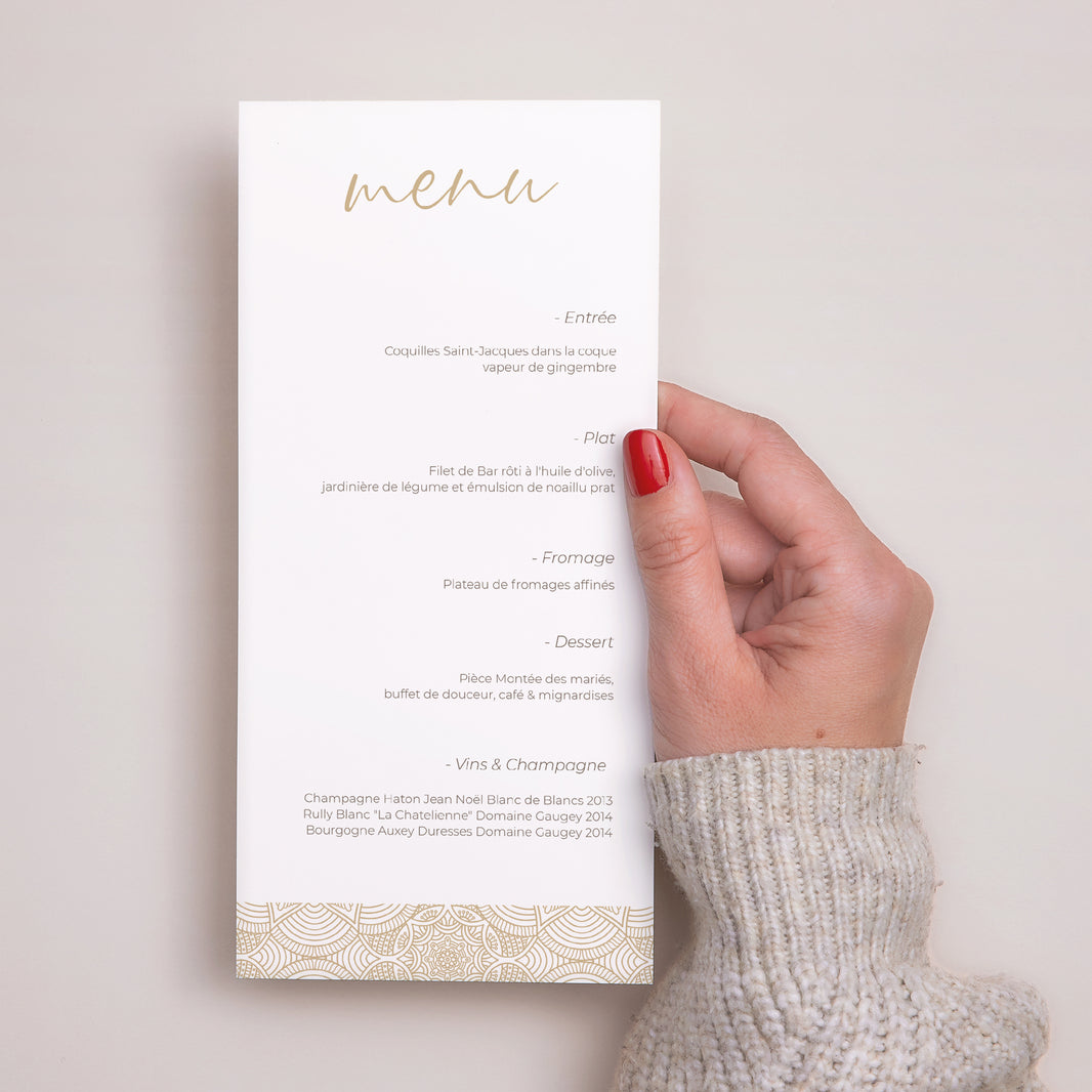 Menu Mariage Panoramique portrait Constantinopolis photo N° 2