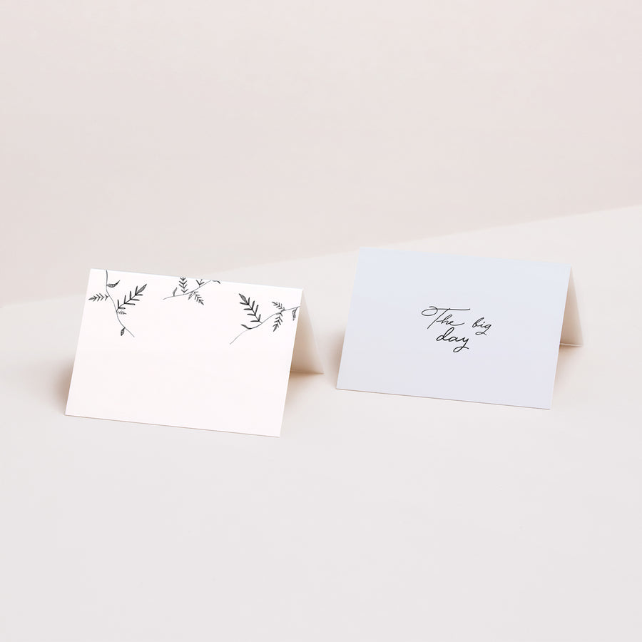 Marque-place Mariage 2 volets Kraft et Brindilles photo