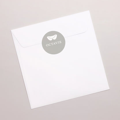Sticker Baptême Rond Robe de lumière photo N° 3