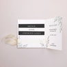 Faire-part Mariage Pochette carrée, 3 cartes, étiquette Carré Typographique photo N° 3