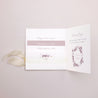 Faire-part Mariage Pochette carrée, 3 cartes, étiquette Vintage Chic Rose photo N° 2