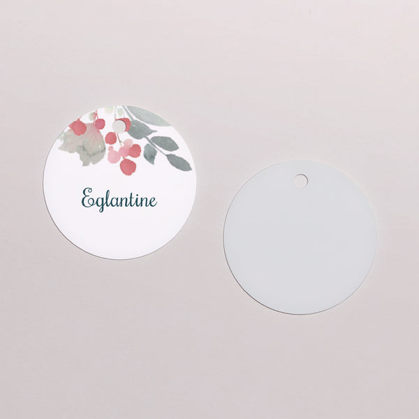 Etiquette perforée Naissance Ronde Althea photo