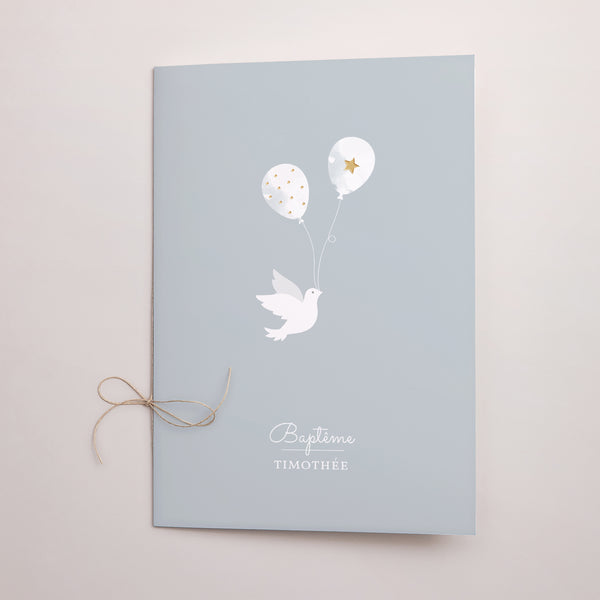 Livret de messe Baptême Double volet Peaceful photo