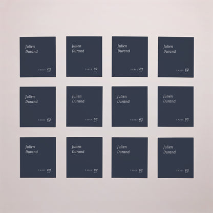 Marque-place Mariage Lot de 12 Nuances Minimalistes photo N° 1