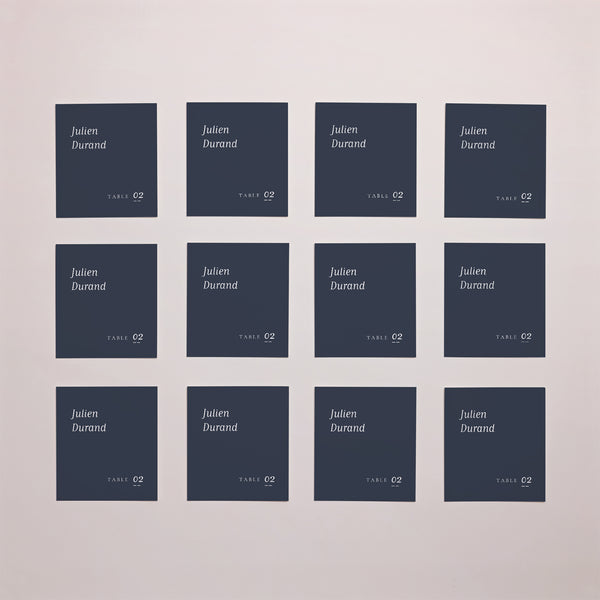 Marque-place Mariage Lot de 12 Nuances Minimalistes photo