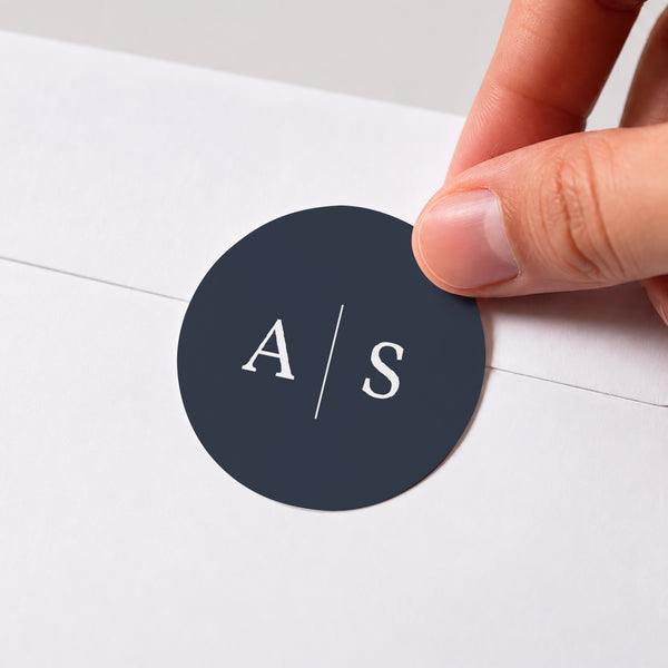 Sticker Mariage Rond Nuances Minimalistes photo
