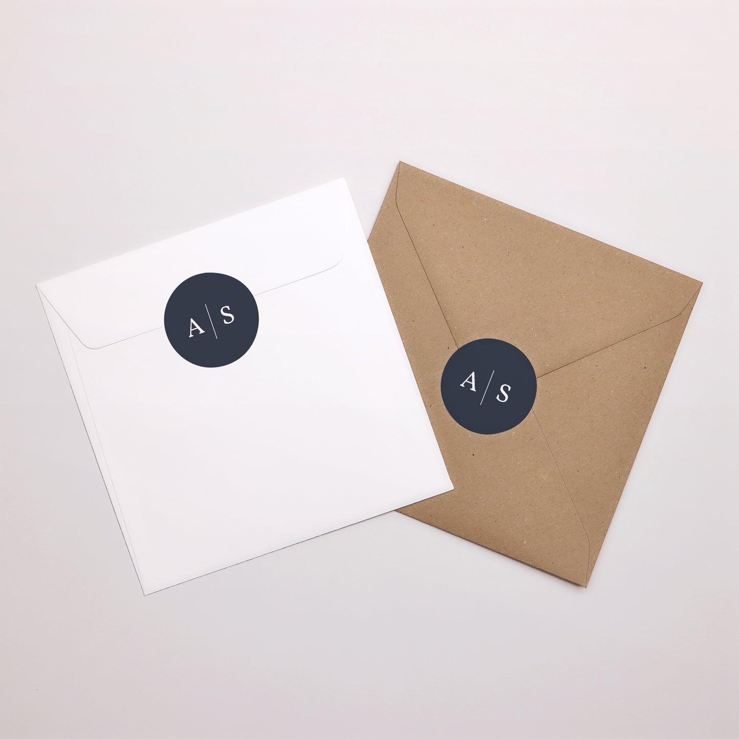 Sticker Mariage Rond Nuances Minimalistes photo N° 3