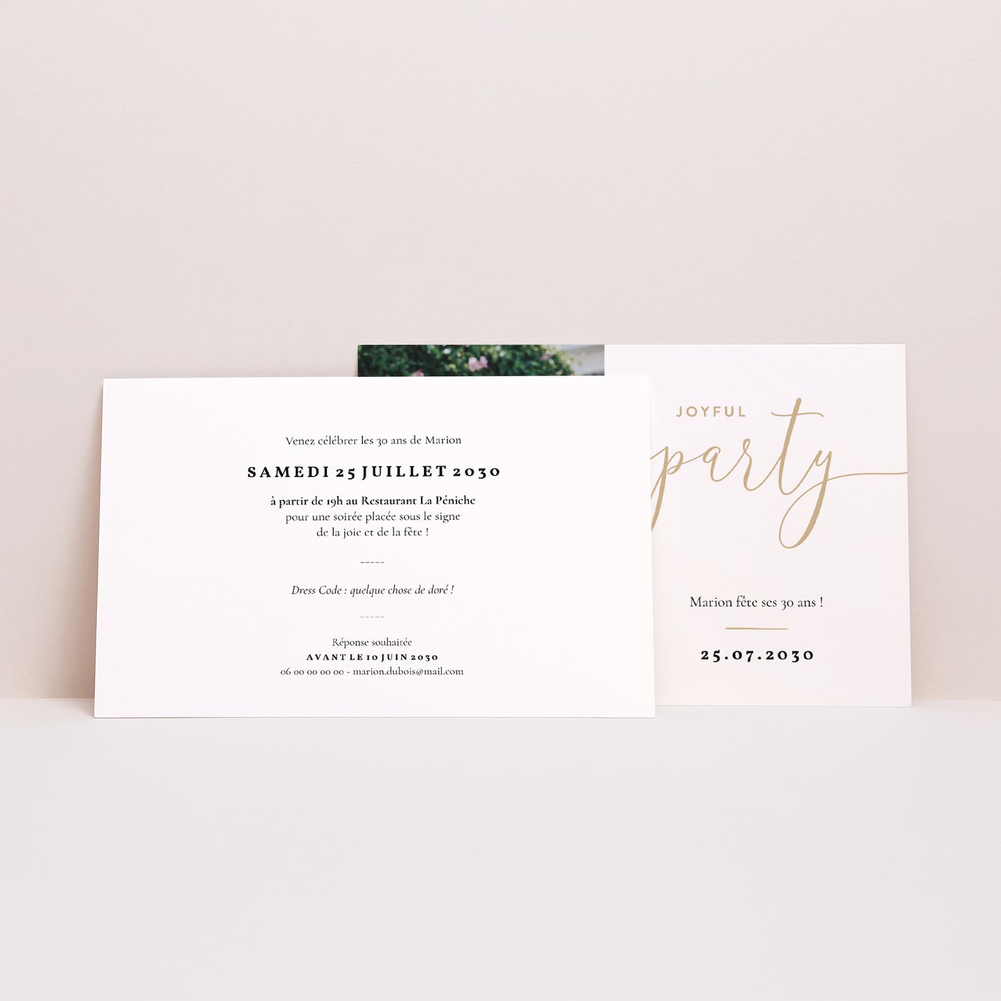 Invitations Anniversaire Adulte Paysage Joyful Party 30 photo N° 2