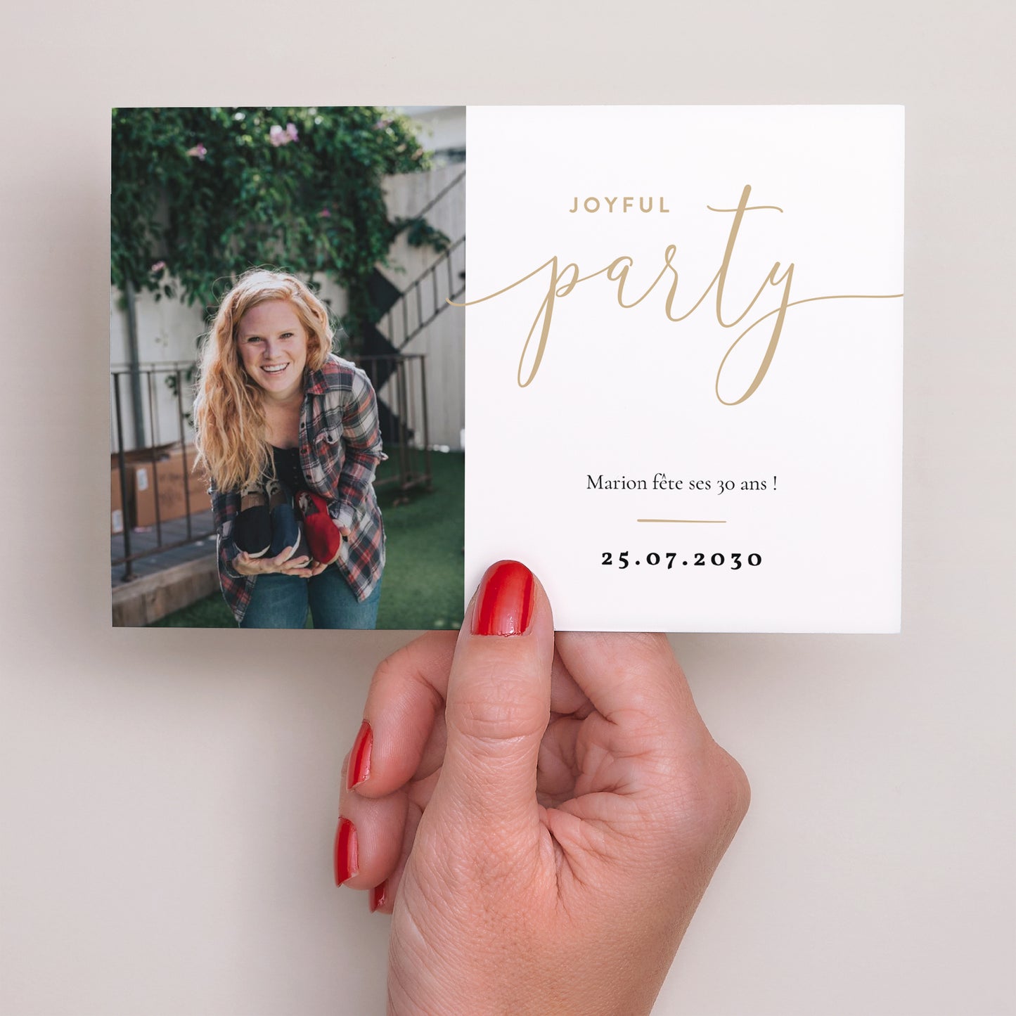 Invitations Anniversaire Adulte Paysage Joyful Party 30 photo N° 3