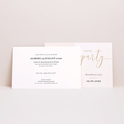 Invitations Anniversaire Adulte Paysage Joyful Party 20 photo N° 2