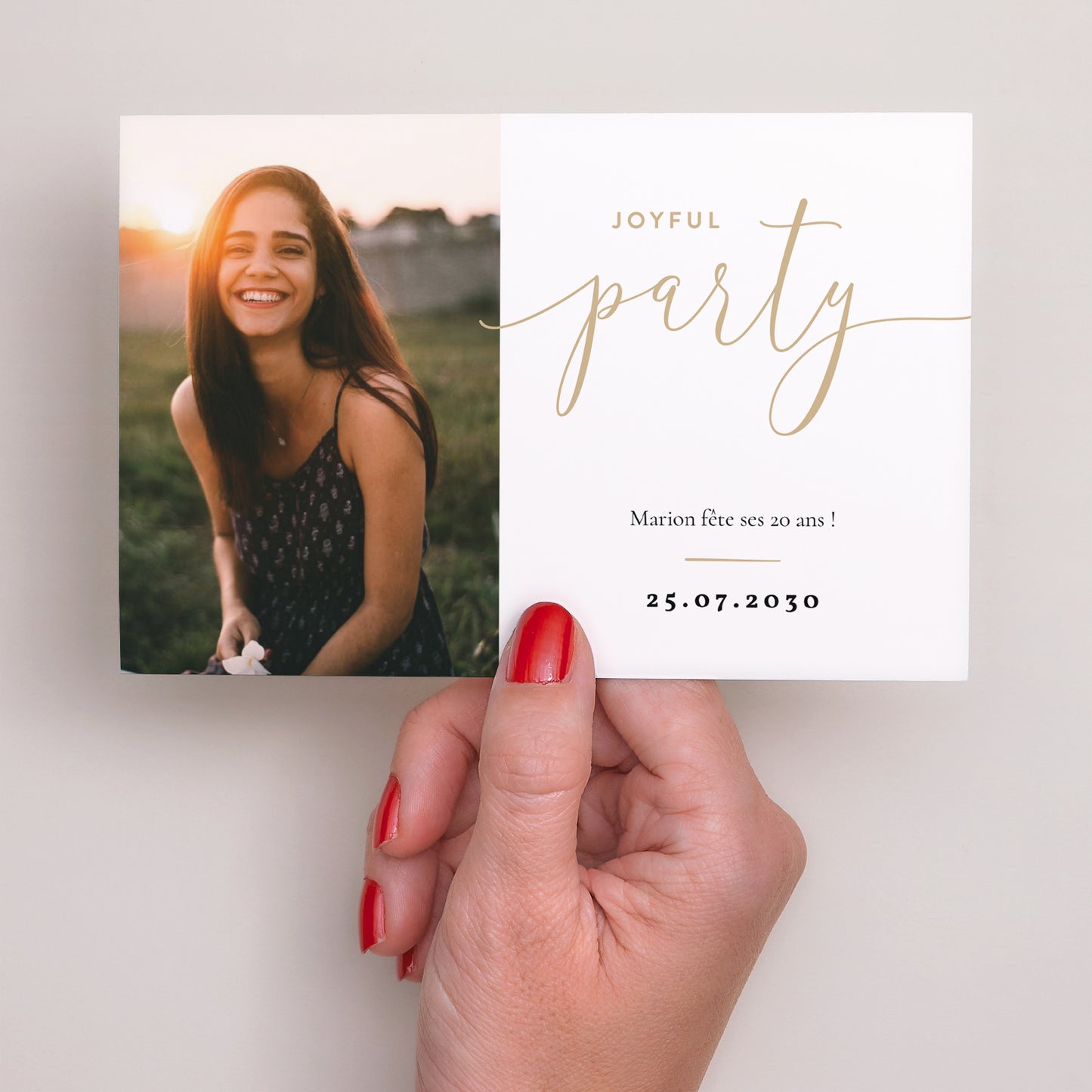 Invitations Anniversaire Adulte Paysage Joyful Party 20 photo N° 3