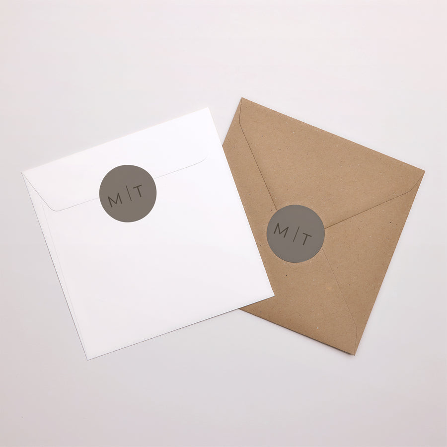 Sticker Mariage Rond Nude Chic photo