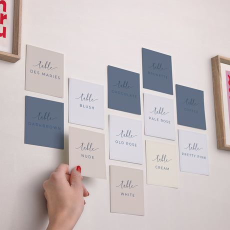 Tirage photo Mariage Lot de 12 Nude & Marine Chic