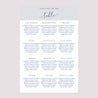 Plan de table Mariage Portrait 60 x 90 cm Nude & Marine Chic photo N° 2