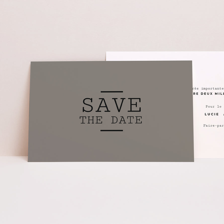 Save the date Mariage Paysage Cappuccino photo