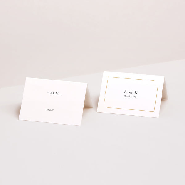 Marque-place Mariage 2 volets On se Marie photo