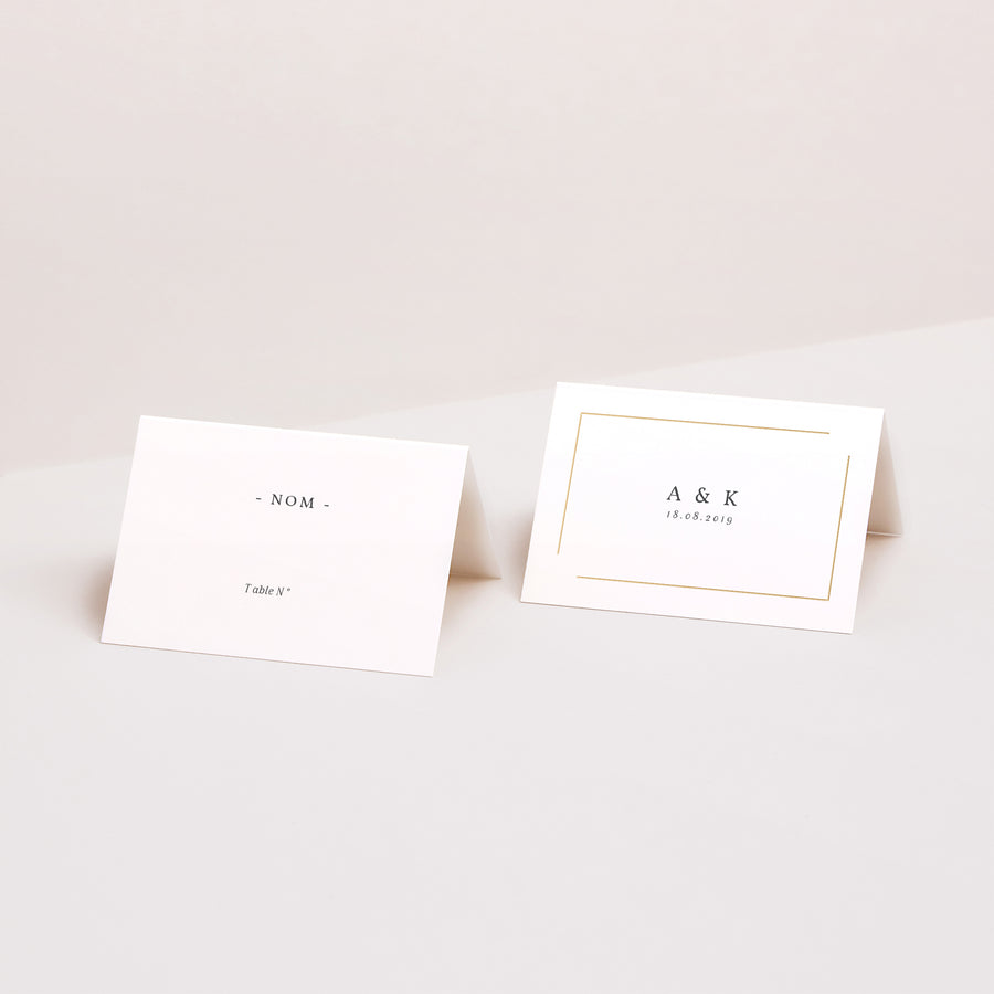 Marque-place Mariage 2 volets On se Marie photo