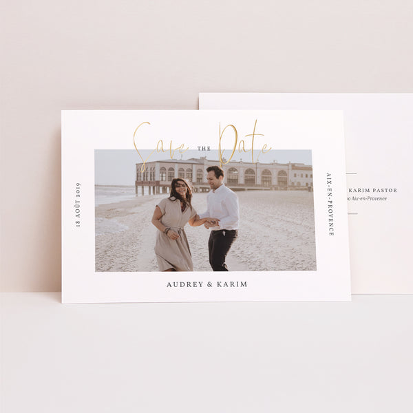 Save the date Mariage Paysage On se Marie photo