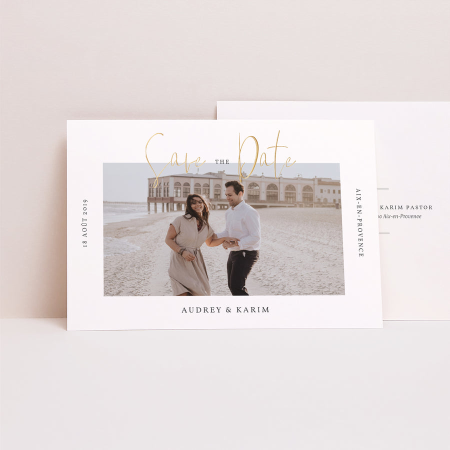 Save the date Mariage Paysage On se Marie photo