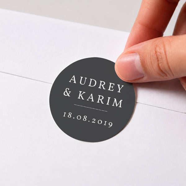 Sticker Mariage Rond On se Marie photo