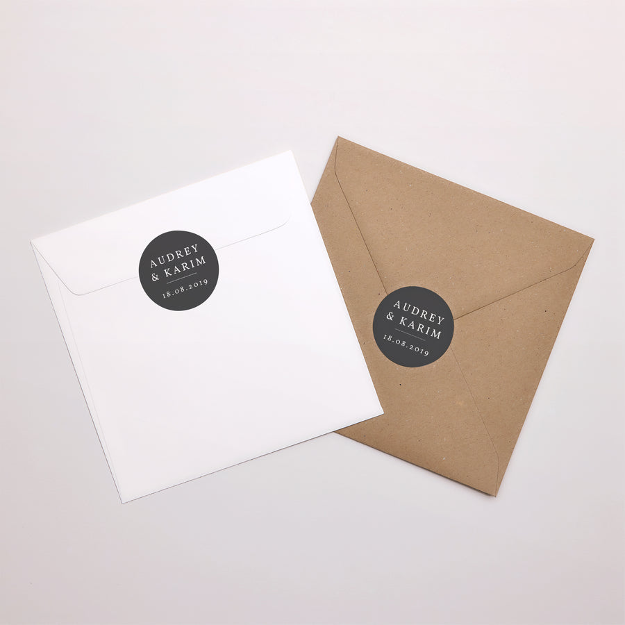 Sticker Mariage Rond On se Marie photo