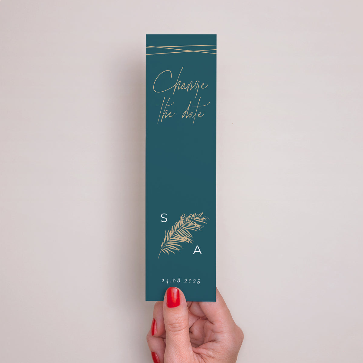 Invitations Mariage Marque-page Inchyra blue photo N° 2