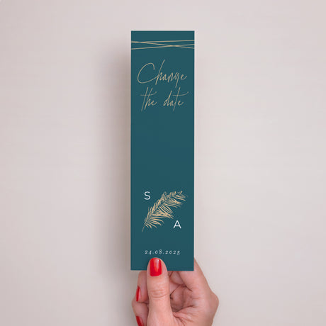 Invitations Mariage Marque-page Inchyra blue
