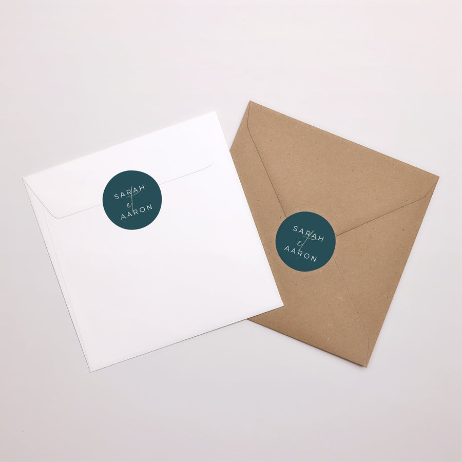 Sticker Mariage Rond Inchyra blue photo