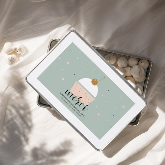 Boite métallique Objets Rectangle Cup Cake photo