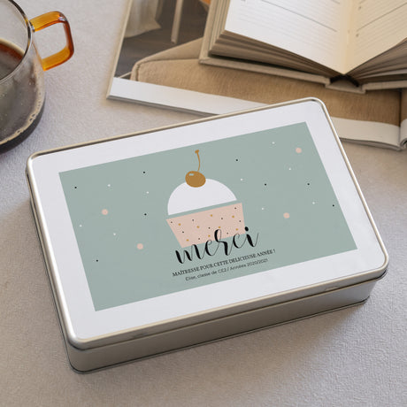 Boite métallique Objets Rectangle Cup Cake