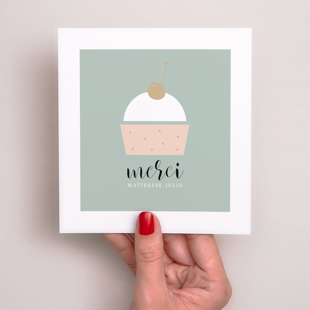 Carte Objets Carré Cup Cake photo N° 2