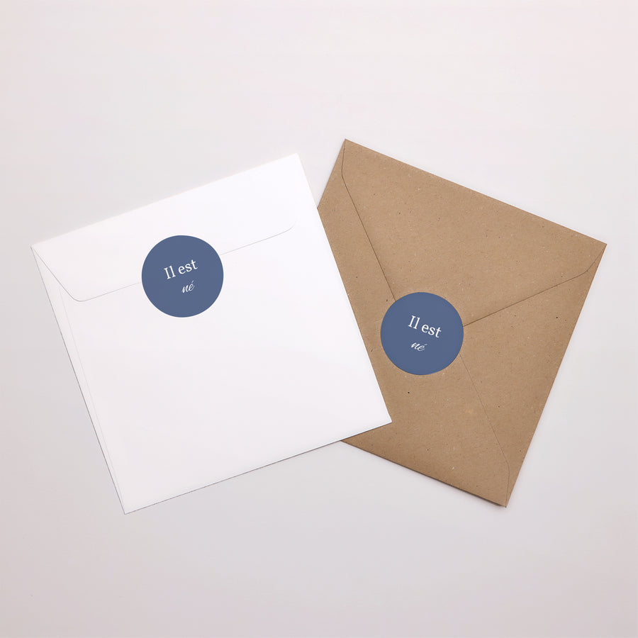Sticker Naissance Rond HELLO WELCOME photo