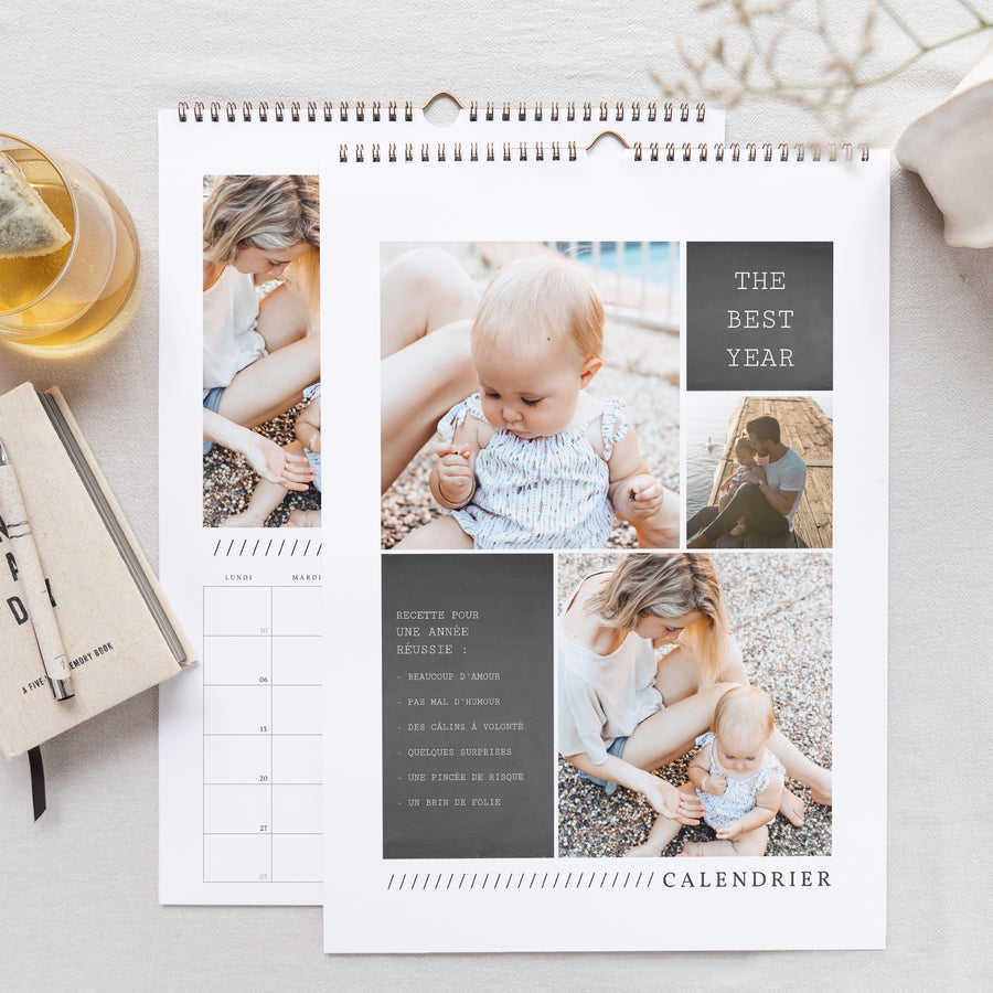 Calendrier Fin d'année Mural A3 TRIO PHOTO photo
