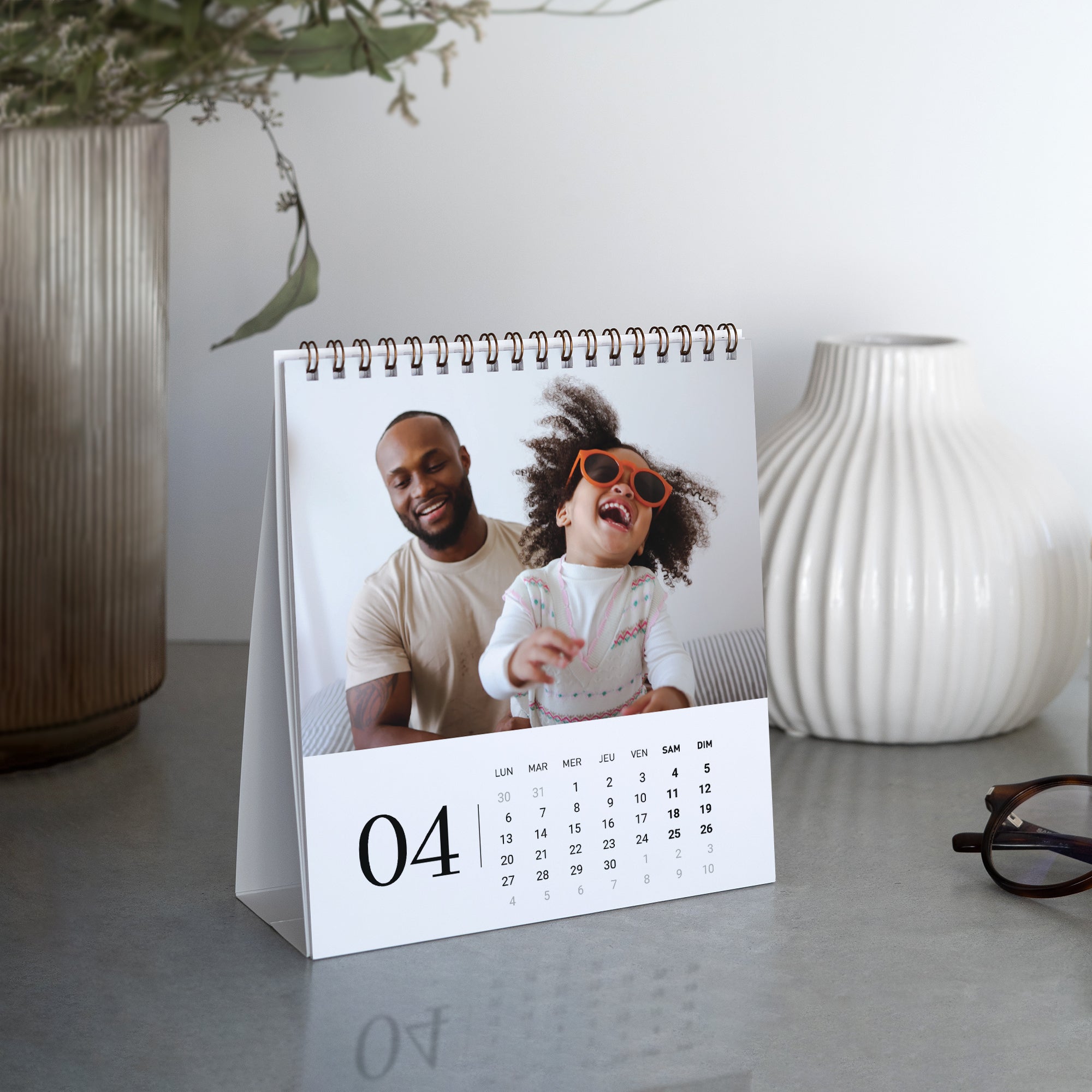 Calendrier Fin d'année Bureau, chevalet Gradients Tendance Léopard photo N° 2