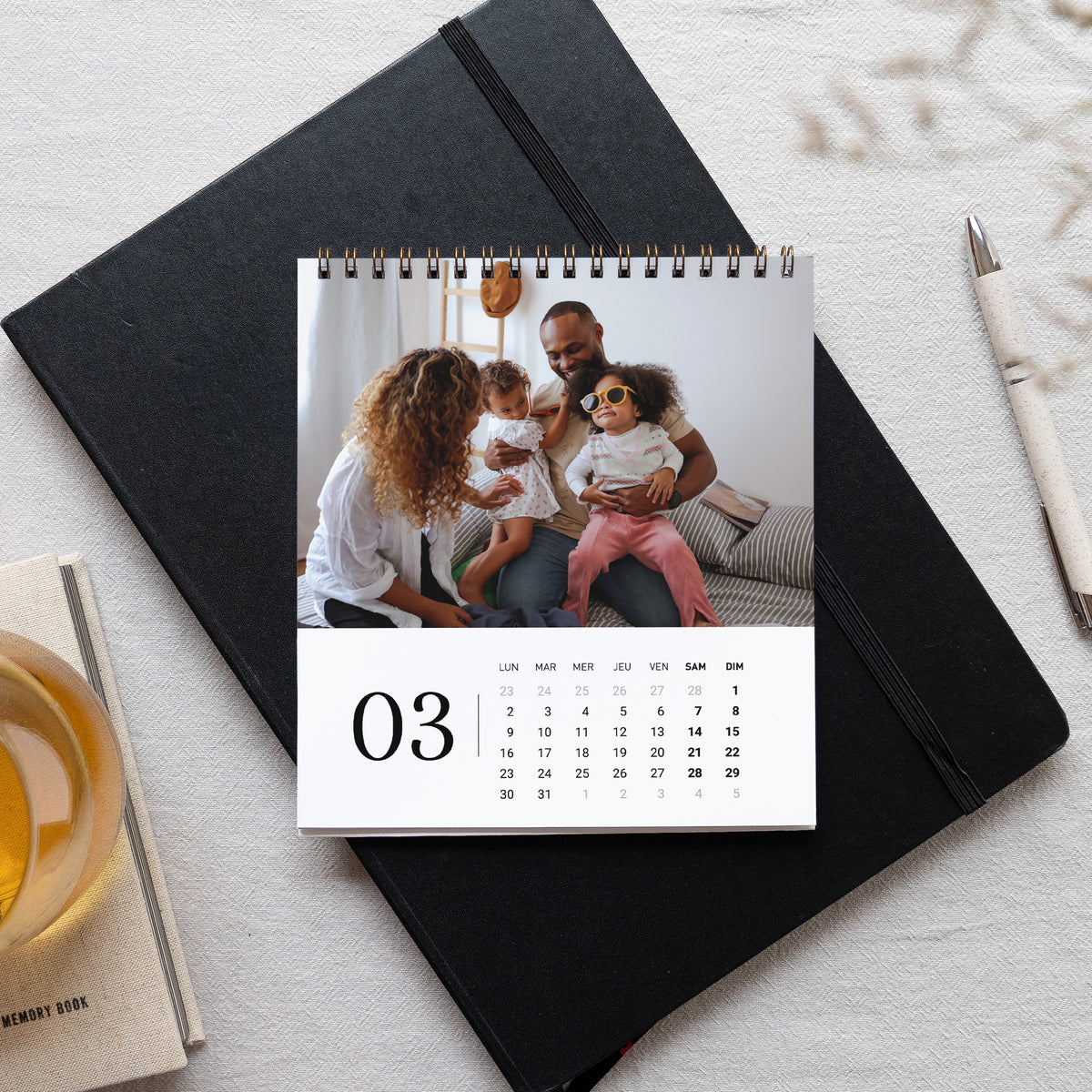 Calendrier Fin d'année Bureau, chevalet Gradients Tendance Léopard photo N° 3