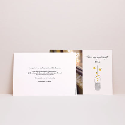 Carte de voeux Fin d'année Paysage Merry and Bright photo N° 2