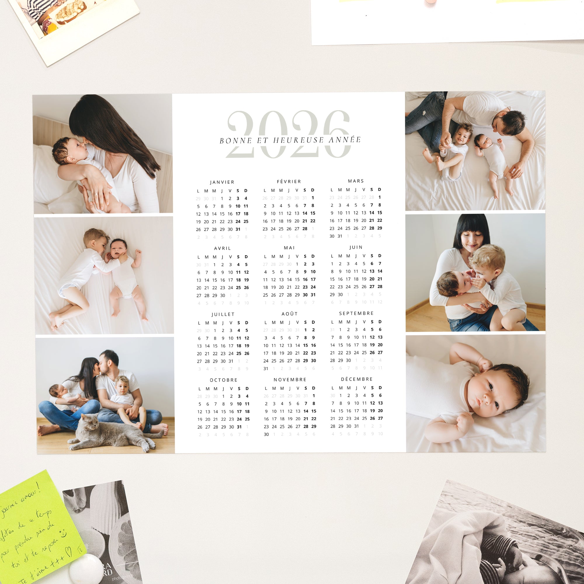 Calendrier Fin d'année Magnétique, monopage paysage New Start photo N° 1