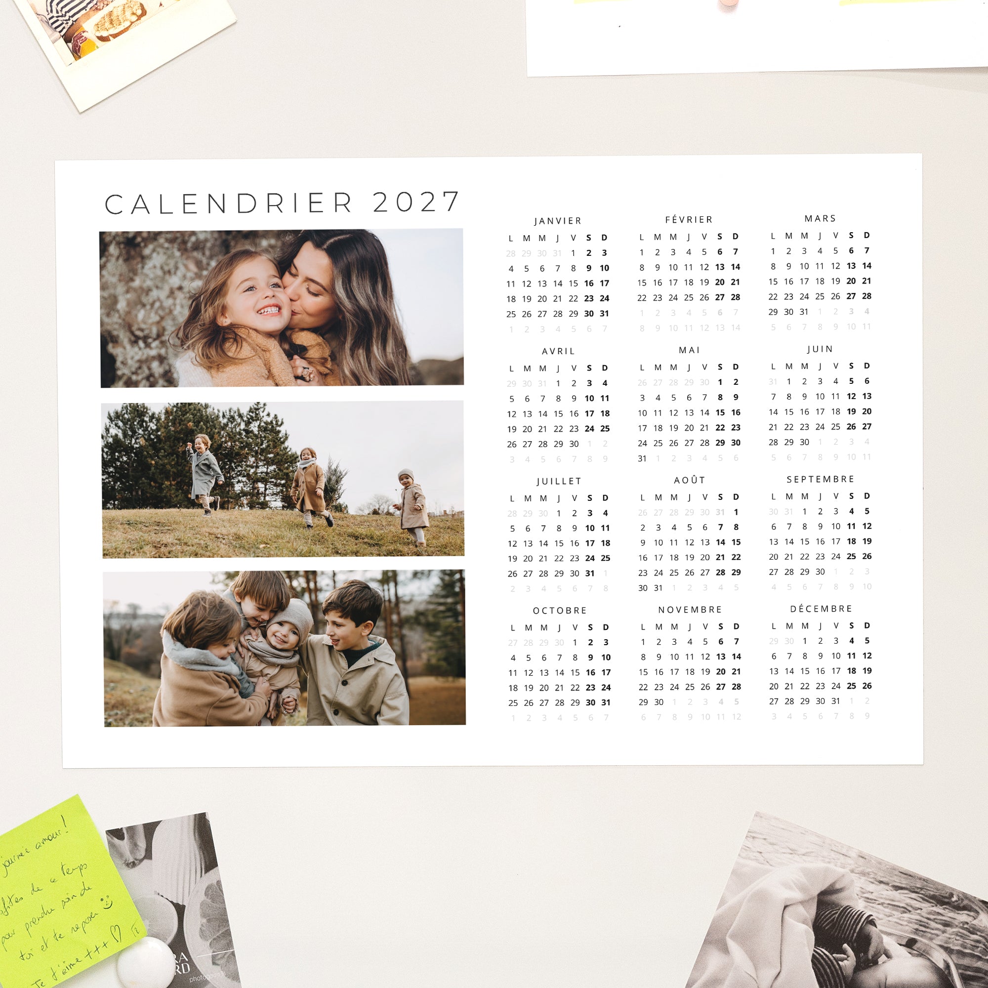 Calendrier Fin d'année Magnétique, monopage paysage Adventures II photo N° 1