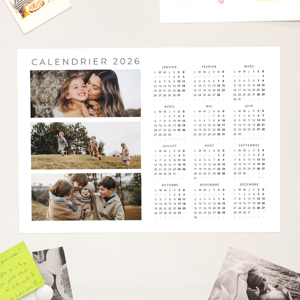 Calendrier Fin d'année Magnétique, monopage paysage Adventures II photo