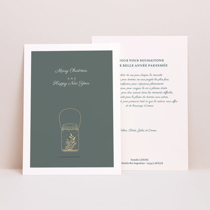 Carte de Noel Fin d'année Portrait Pot magique photo N° 1