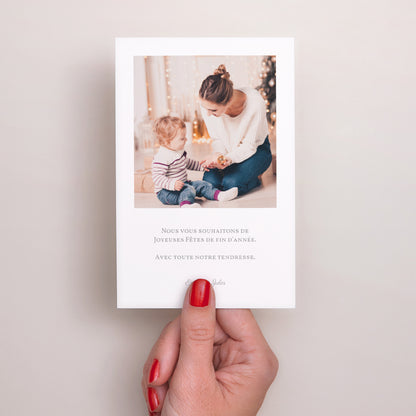 Carte de Noel Fin d'année Portrait Maison enneigée photo N° 3