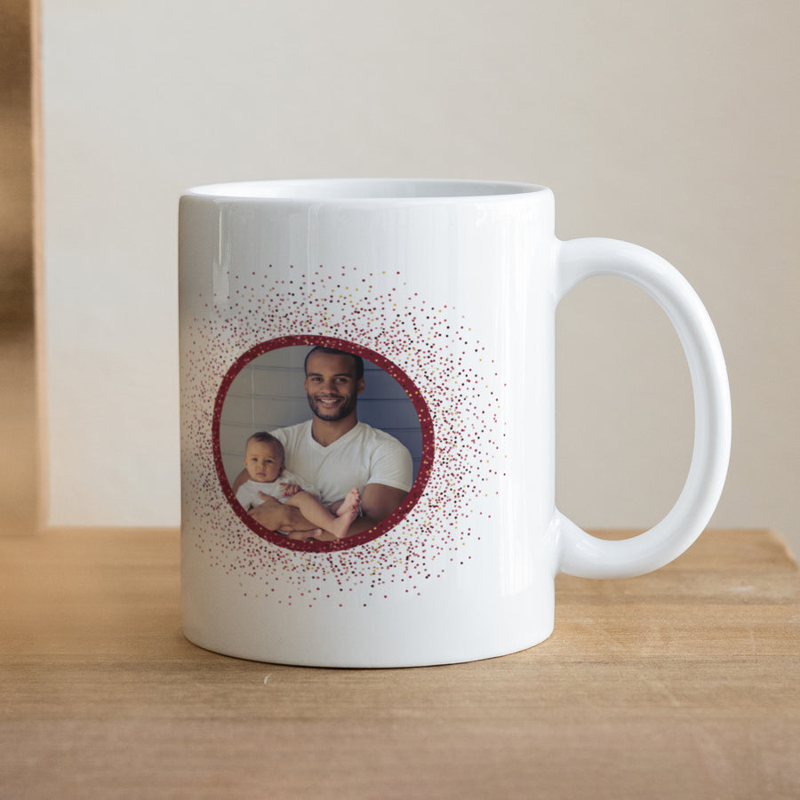 Mug Fin d'année Blanc Noël pétillant photo